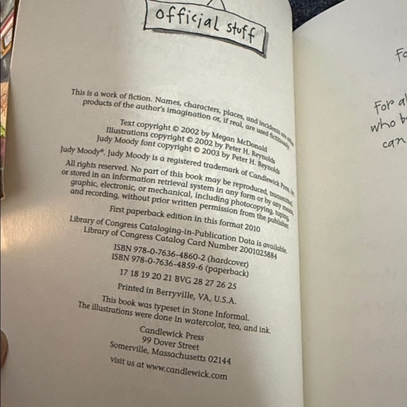 Judy Moody and Judy Blume Books - Picture 3 of 4